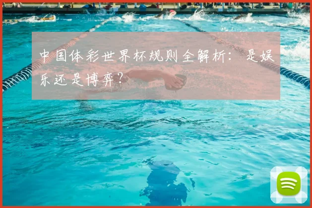 中国体彩世界杯规则全解析:是娱乐还是博弈?